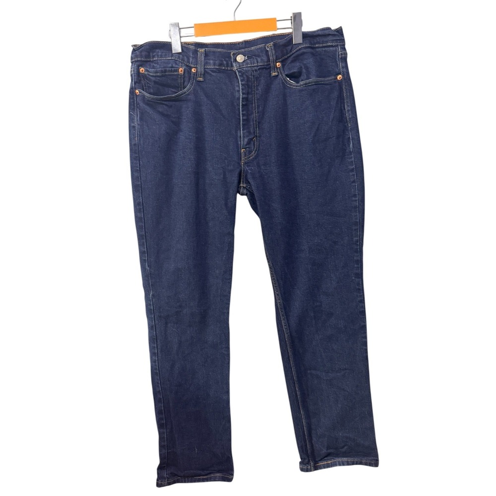 Levis 514 Straight Fit Mens Dark Wash Blue Denim Jeans 38x30 00514-1688